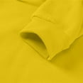 thumbnail image 5 of Vibrex Sweatshirts for Women Plus Size,Women's Oversized Round Neck Sweatshirts Long Sleeve Turtleneck Velvet Sweatshirt 02-Yellow_L, 5 of 9