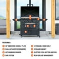 thumbnail image 5 of Blackstone Original 4-Burner 36” Propane Griddle with Airfryer and Hood, 5 of 11