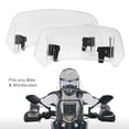 thumbnail image 3 of Motorcycle Windshield Extension Deflector - Adjustable Clip On Windscreen Universal Fit for Most Motorcycles and Dirt Bikes for Reduced Wind Noise, 3 of 7