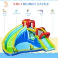 thumbnail image 3 of Outsunny 5-in-1 Water Slide Kids Inflatable Bounce House Water Park Jumping Castle Includes Trampoline Slide Water Pool Cannon Climbing Wall with Carry Bag, Repair Patches without Air Blower, 3 of 9