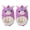 Tie Dye/Purple, variant on Squishmallow Fifi The Fox Dual Sizes Girls Slippers. (Little Kids), Hot Pink Cream, 4-5
