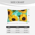 thumbnail image 6 of EasygdpYellow Sunflowers With Green Leaves Polyester Fiber Double-Sided Pillowcase,Super Soft,Comfortable And Luxurious Pillowcase,Not Easy To Break Or Deform- 16"X24", 6 of 9