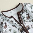 thumbnail image 6 of Cjfdfy Newborn Baby Boy Hunting Clothes Animal Angling Print Long Sleeve Zipper Romper Baby Cute Western Romper Funny Coming Home Fall Winter Outfit 0-18M﻿, 6 of 9