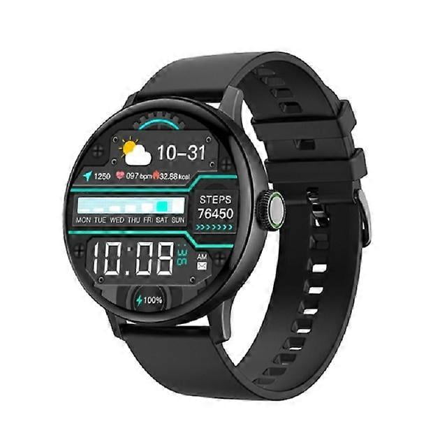 Reloj inteligente IP68 resistente al agua para hombre y mujer, deportivo, con rastreador de actividad física, reloj inteligente para iPhone 12, Xiaomi Redmi, Apple, Samsung, color negro