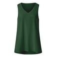 thumbnail image 4 of LYXSSBYX Womens Summer Tops Sleeveless Clearance Women's Casual Solid V-Neck Pocket Sleeveness Tops Loose Vest Blouses, 4 of 4