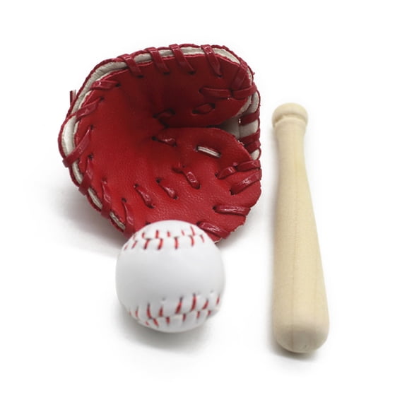 UNTERING Newborn Photography Props Outdoor Baseball Softball 3-Piece Set Sports Leisure Supplies Baseball Theme for Boys Girls