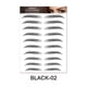 thumbnail image 5 of 1 sheet Long-Lasting 6D Hair-Like Eyebrow Tattoo Stickers - Waterproof Black and Brown Eyebrow Makeup Stickers, 5 of 5