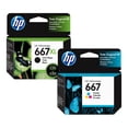thumbnail image 1 of Tinta HP 667xl Negra Original + 667xl Tricolor Original, 1 of 2