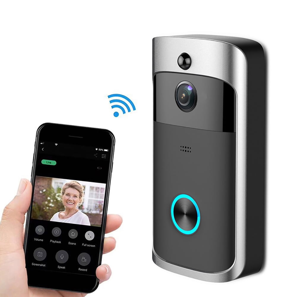 Details about   B30 WiFi Wireless Smart DoorBell IR Video Visual APP Remote Home Security 