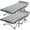 Cozy Gray & Pearl Cotton Pad (2pack), variant on Slsy Cot, Folding Camping Cots for Adults, 75"L x 28"W Sleeping Cots, Portable Foldable Guest Beds Cot with 2-Sided Mattress & Carry Bag