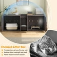thumbnail image 5 of Modern Double Cat Litter Box  – Antique White – Hidden Hickory, 5 of 9