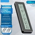 thumbnail image 2 of M.2 NVME/NGFF SSD Enclosure with Display Screen Intelligent Digital Health Detection USB3.2 Type C 10Gbps SSD Adapter,1 * SSD Enclosure 1 * C-C data cable 1 * C-A data cable,Black, 2 of 8