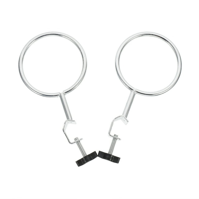 MasteelfCA 2 Pcs Anneaux de Support pour Rétorsion Anneaux de Support pour Laboratoires Expérience de Laboratoire Anneaux en Fer