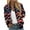 Red, variant on VERUGU Womens Jackets Casual Fall Winter Fashion Zipper Printing Long Sleeve Coat Outwear with Pocket Blue XXL