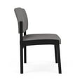 thumbnail image 4 of Lenox Chaise d'Appoint Sans Accoudoirs pour Réception / Acier Noir / Gris Pâle, 4 of 5
