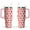 Pink-18, variant on 40oz Cute Watermelon Pattern Stainless Steel Flip Straw Tumbler Spill Proof Travel Cup Double Wall Vacuum Insulated Coffee Mug with Top Handle