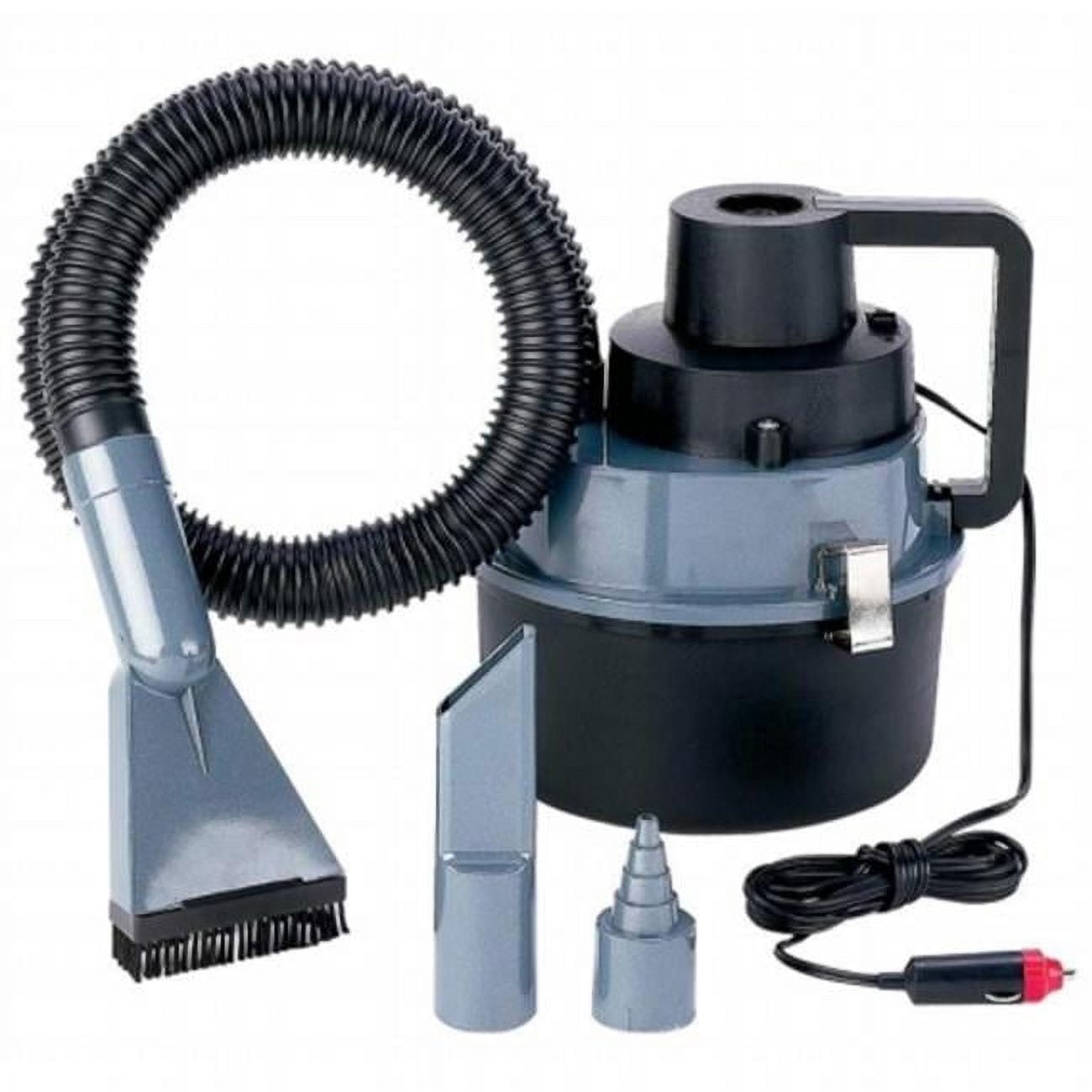 Koolatron 12V Wet/Dry Canister Vacuum Cleaner - 1 Gallon Portable Vac With Air Compressor Mode