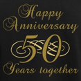 thumbnail image 3 of CafePress - Stylish 50Th Anniversary Long Sleeve Dark T Shirt - Long Sleeve Dark T-Shirt, 3 of 4