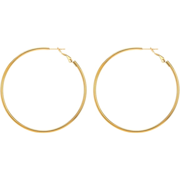 Zephyriana Stainless Steel Round Earrings Elegant Cartilage Huggie Hoop Earring Lightweight Geometric Ear Rings Women Accessories