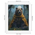 thumbnail image 2 of Paint By Numbers Kit for Adults Beginner - Bear Cloak Night Forest DIY Canvas Painting Kits for Adults, Frameless Paint By Number for Adults for Home Wall Decor 16x20 Inch, 2 of 7