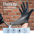 thumbnail image 2 of GP Craft Disposable Black 5.5mil Gloves Free Powder Latex Free Cleaning Waterproof Household Comfortable rubber gloves, 2 of 7