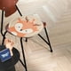 thumbnail image 4 of Cojín redondo para silla - Grueso y mullido cojín para escritorio y hogar, cojín cálido de invierno con fondo antideslizante, 15" de diámetro, 4 of 7