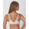 thumbnail image 3 of Maidenform Comfort Devotion Convertible Underwire Bra, Full Coverage White Cottage Ditsy Print/High As The Sky Blue Bow 36D Women's, 3 of 5