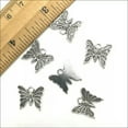 thumbnail image 6 of U8MO 6/20/50pc Butterfly Antique Silver Charms Pendant DIY Jewelry Findings 14*15mm-50pcs, 6 of 6