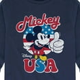 thumbnail image 3 of Disney - Americana - Mickey Mouse USA Flag - Toddler And Youth Long Sleeve Graphic T-Shirt, 3 of 5