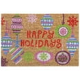 thumbnail image 2 of Nedia Home 33037 16 x 24 in. Bright Ornaments Super Scraper Coir Door Mat - Multi Color, 2 of 2