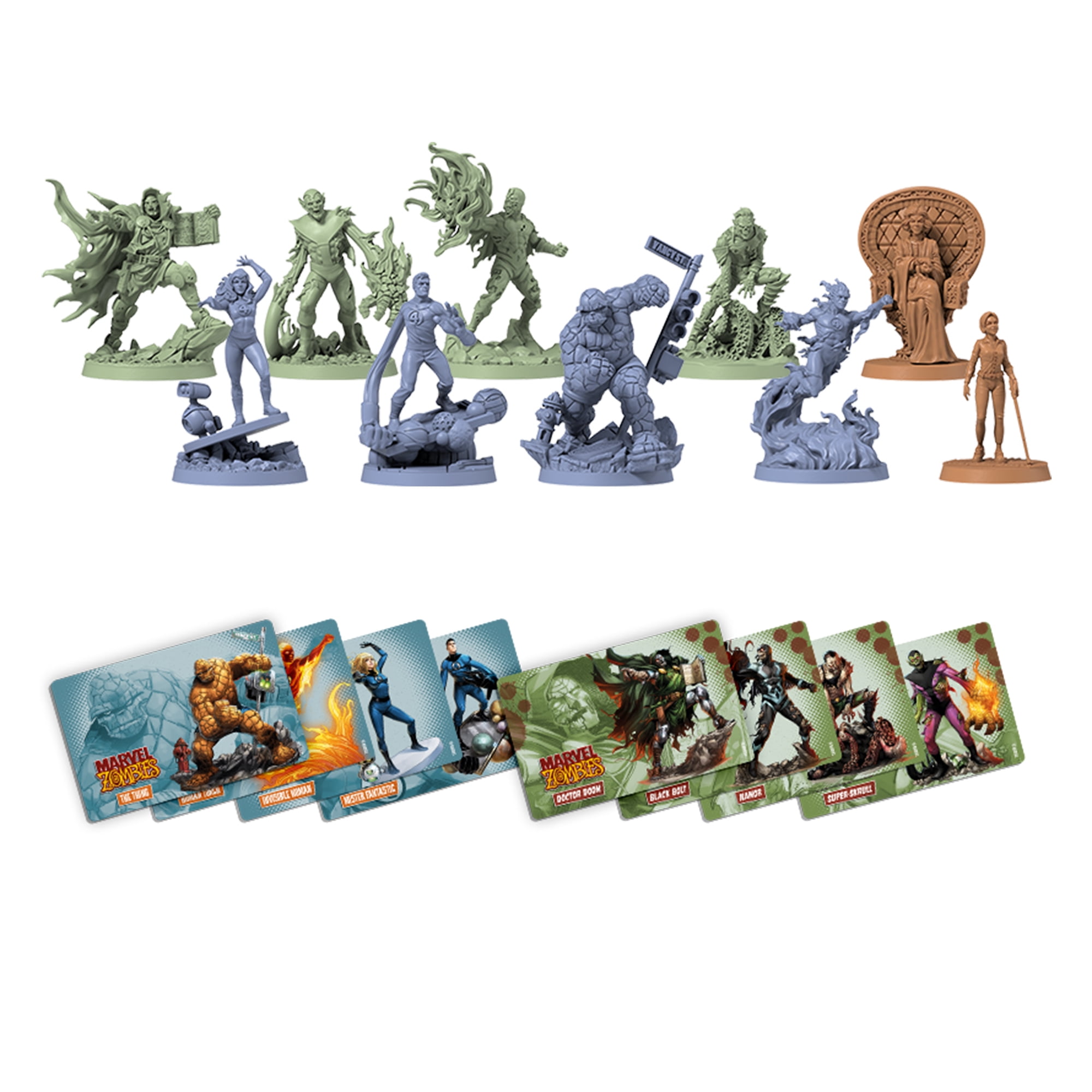 Zombicide: Marvel Zombies Fantastic 4 Under Siege Strategy Game Expansion for Ages 14 and up, from Asmodee