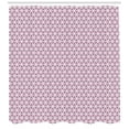 thumbnail image 3 of Ambesonne Abstract Shower Curtain, Geometric Style Motifs, 69"Wx75"L, White and Pale Fuchsia, 3 of 3
