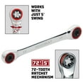 thumbnail image 3 of Powerbuilt Ratcheting Double Box-End E-Star Wrench - E6/E8 - 641759, 3 of 5