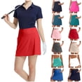 thumbnail image 2 of QATAINLAV Jupe de Tennis d'Été pour Femmes Extensible Décontractée Taille Haute Jupes de Golf Athlétiques pour Entraînement Course avec Poches Rouge S Ofertas Del Dia de Hoy Relampago, 2 of 9