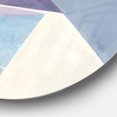 thumbnail image 2 of Designart 'Purple Geometric Bridge I' Art Mural Géométrique en Métal, 2 of 3