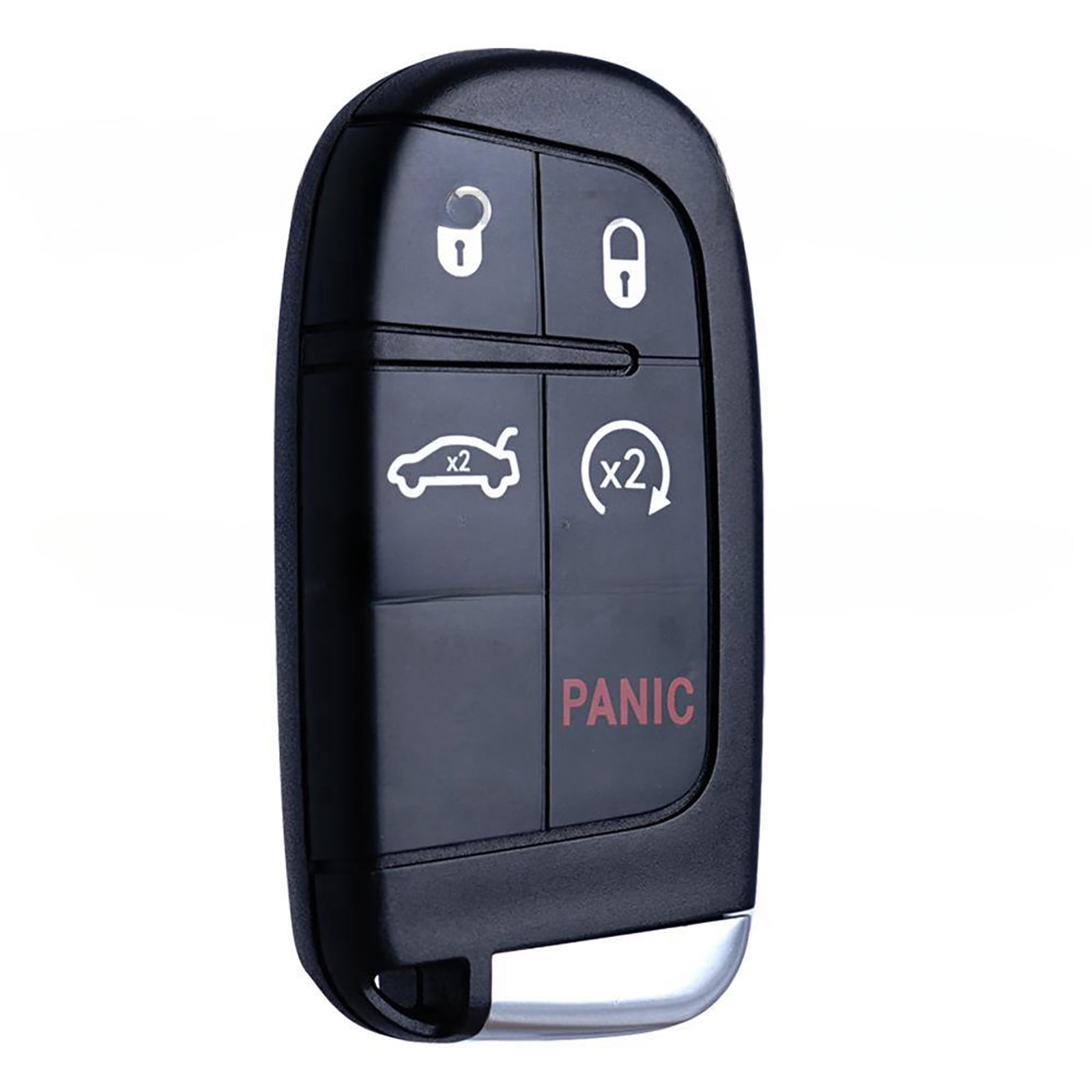 NATEFEMIN Black Remote Key Fob For Dodge Charger 2011-2015 Replacement 433MHz 5 Function Buttons FCC ID M3N-40821302