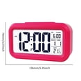 thumbnail image 1 of Temperatura Reloj despertador LED Retroiluminación digital Calendario Snooze Clock (Rojo) Sywqhk Libre de BPA, 1 of 8