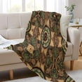 thumbnail image 6 of YAZAOO Travel Blanket Camping Blankets Fashion Nature's Mandala Patten, 6 of 8