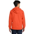 thumbnail image 5 of Gildan High Visibility Hooded Sweatshirt for Men’s | Heavy Blend Fleece Pullover Hi Vis Safety Orange Work Reflective Sweater with Pocket 8 oz 50/50 Cotton/Polyester, Single Pack adult Size M, 5 of 5