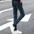 thumbnail image 4 of Pantalones elásticos rectos para hombre, pantalones vaqueros ajustados para hombre, ajustados, ajustados, retro, de alta calidad, baratos, tallas Xs, 4 of 5