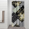 thumbnail image 2 of Pioneer Flower Floral Print Pattern Shower Curtain 36"x72" ,Bathroom Decorative Shower Curtains Set with 12 Hooks,Modern Waterproof Washable Shower Curtain, 2 of 6