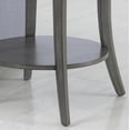 thumbnail image 7 of Gray Oval Shelf End Table with Wide Display Space - Perth, 7 of 7
