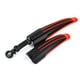 thumbnail image 3 of Advancent Guardabarros ajustables para bicicleta, 2 uds., guardabarros para rueda delantera/trasera, alas para bicicleta de montaña, accesorios Ciclismo negro rojo, 3 of 6