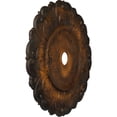 thumbnail image 3 of 32 1/4"OD x 3 5/8"ID x 1 1/8"P Angel Ceiling Medallion (Fits Canopies up to 15 3/4"), Hand-Painted Rust, 3 of 7