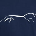 thumbnail image 3 of CafePress - Uffington Horse Black & White Dark T Shirt - Men's Classic Graphic Cotton T-Shirt, 3 of 4