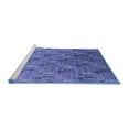 thumbnail image 2 of Ahgly Company Machine Washable Indoor Rectangle Oriental Blue Industrial Area Rugs, 2' x 3', 2 of 4