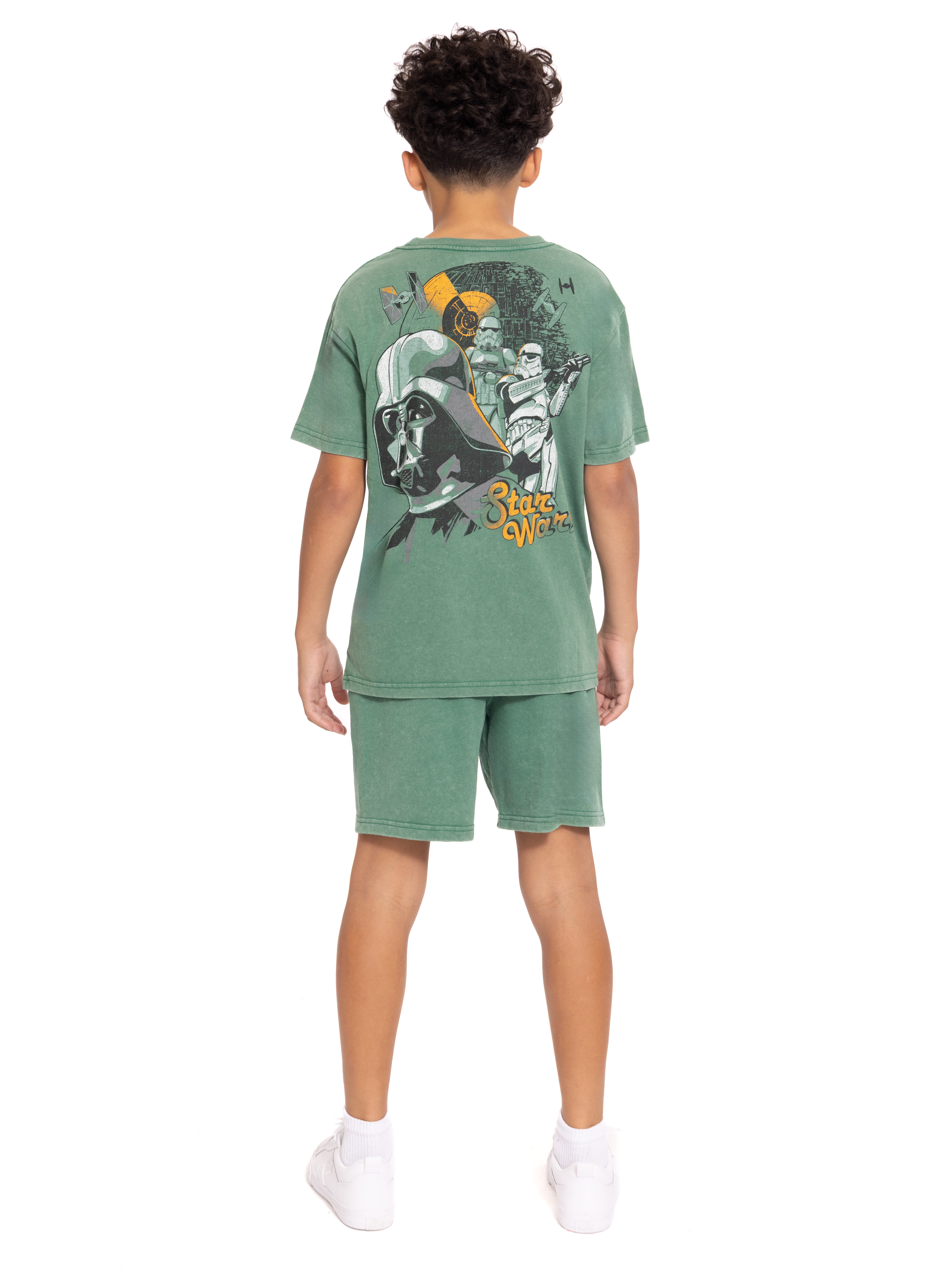 Star Wars Boys Short Sleeve Graphic Tee and Shorts Set, 2-Piece, Sizes 4-16