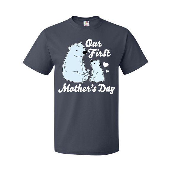 Inktastic Our First Mothers Day with Polar Bears T-Shirt