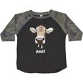 thumbnail image 3 of Inktastic Moo Cute Brown Holstein Cow Boys or Girls Toddler T-Shirt, 3 of 5