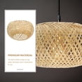 thumbnail image 3 of Shisuyan 1pc Bamboo Craft Lampshade Light Cover Accessory Indoor Hanging Lamp Cover, 3 of 9